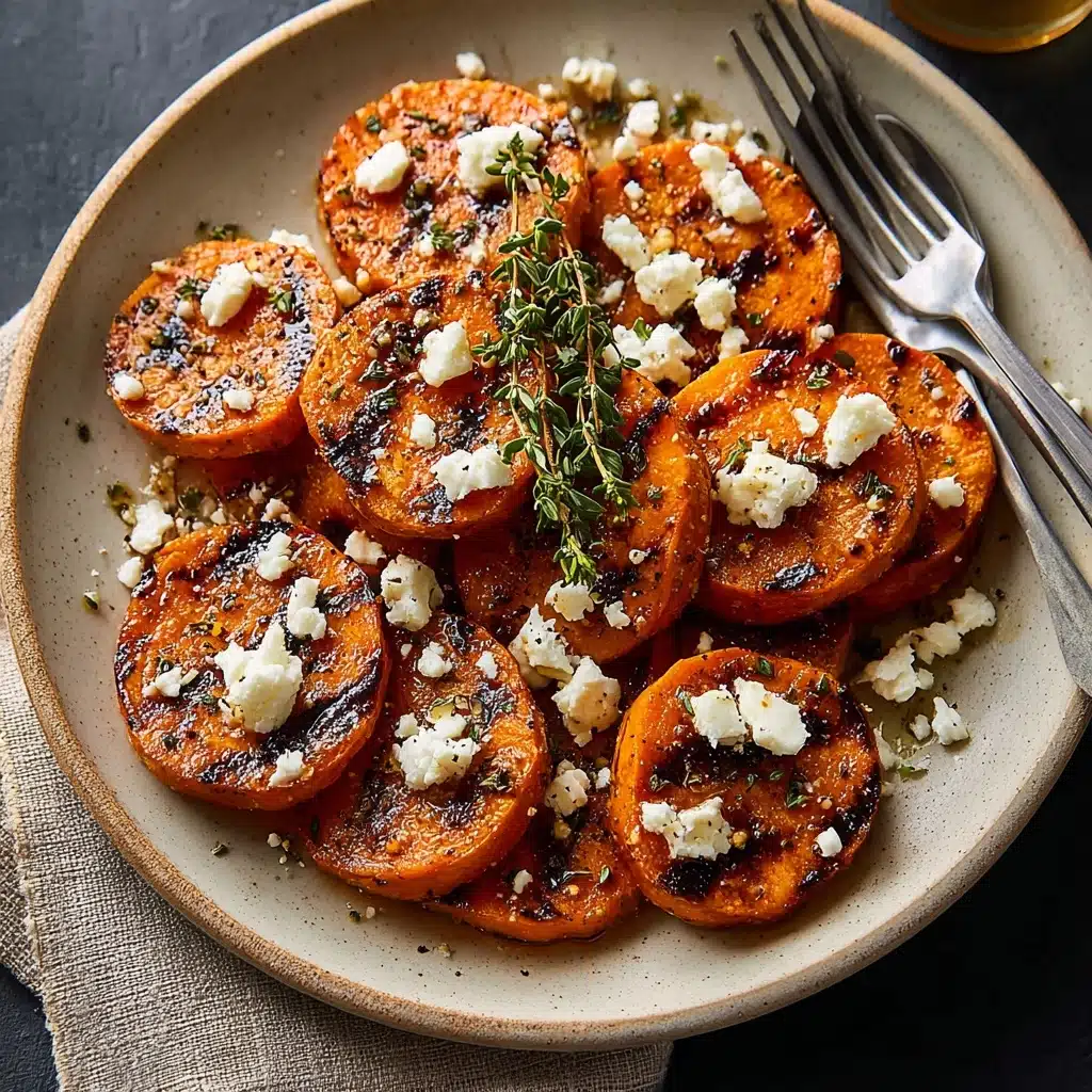Honey Feta Sweet Potato Rounds Recipe - Recipe Image
