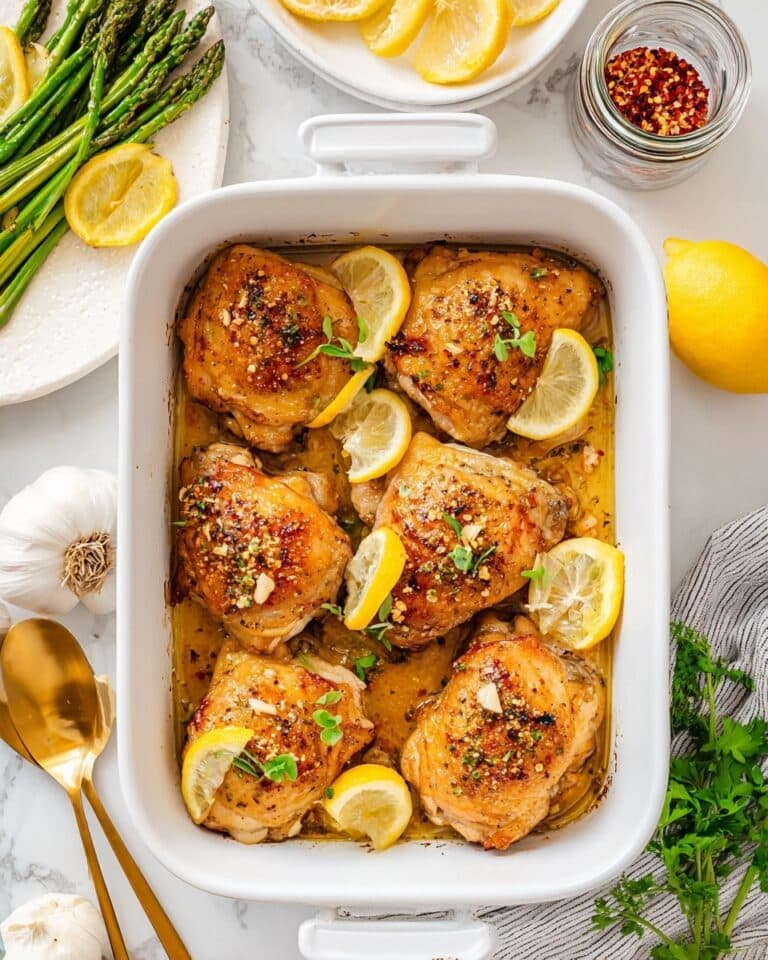 Greek Lemon Chicken Thighs Recipe