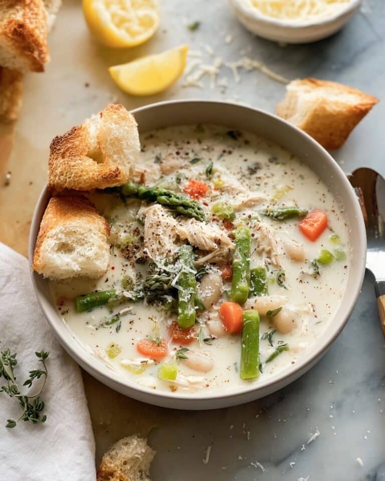 Slow Cooker Lemon Chicken Orzo Soup Recipe