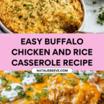 Pour the chicken and rice mixture into the prepared 9×13 inch baking dish Recipe
