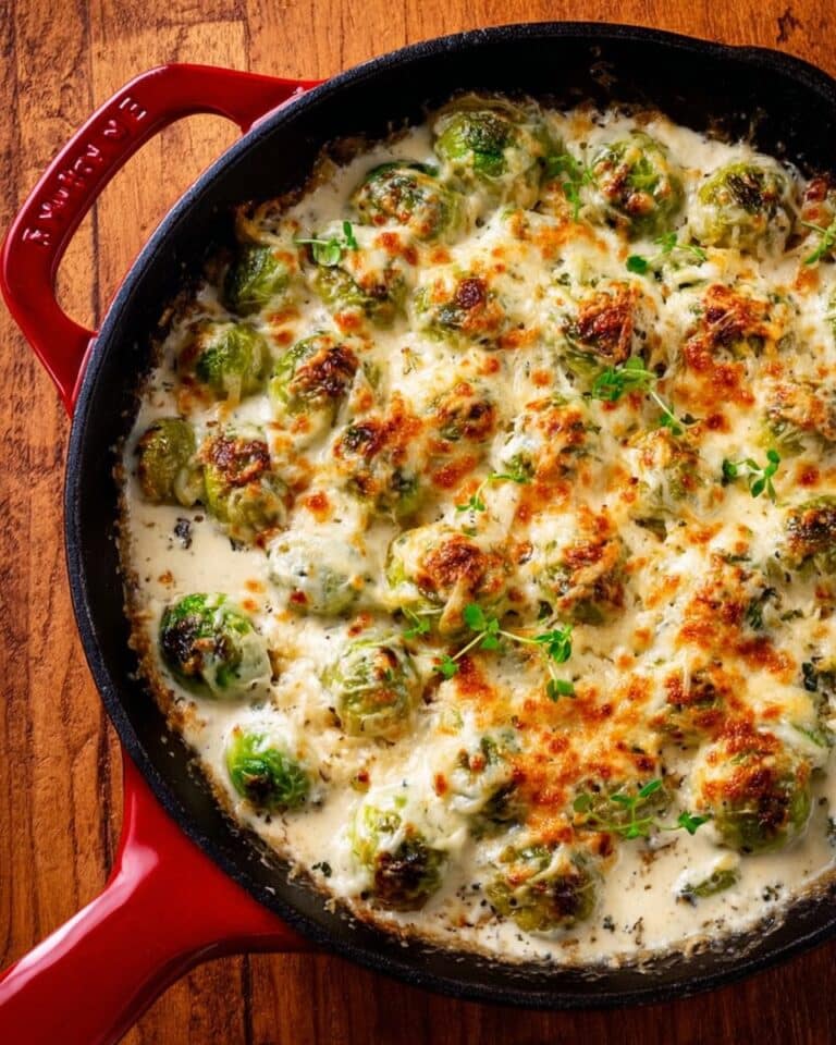 Cheesy Brussel Sprout Casserole Recipe