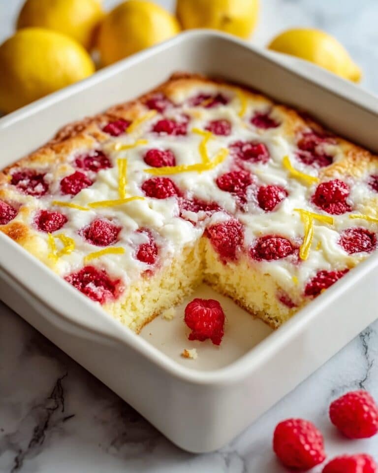 Lemon Raspberry Cottage Cheese Bake Recipe