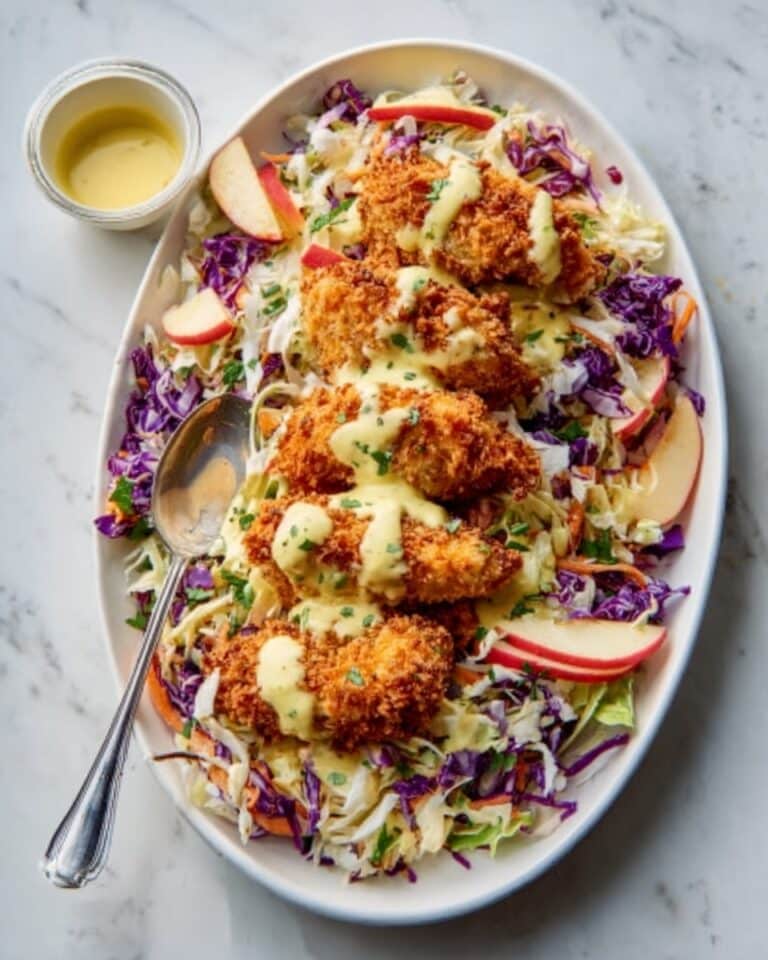 Sticky Apple Cider Chicken with Crisp Autumn Slaw Recipe