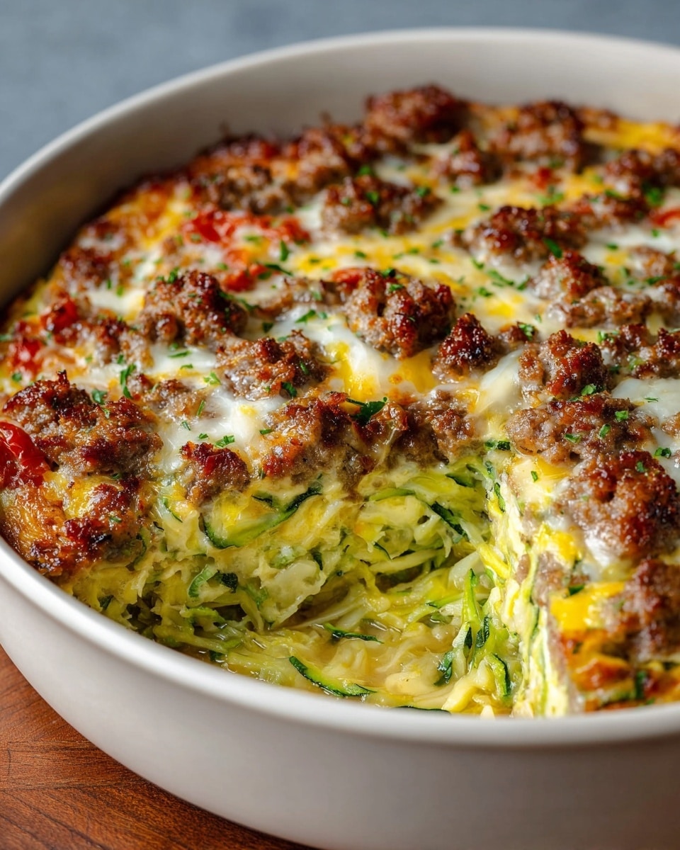 The image shows a close-up of a baked pizza in a rectangular glass dish, featuring a golden-brown cheese layer that looks melted and bubbly. On top, there are small round slices of reddish pepperoni spread evenly, with thin strips of bright green fresh basil scattered across. The cheese layer has a slightly oily and shiny texture with some browned spots, while the pepperoni slices appear slightly crispy at the edges. The basil adds a fresh, leafy contrast in color and texture, resting smoothly on the cheese. The dish is placed on a white marbled surface. Photo taken with an iphone --ar 4:5 --v 7