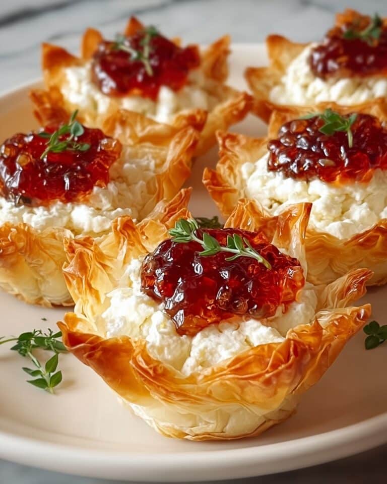 Quick Pepper Jelly Cream Cheese Appetizer Dip and Bites Recipe