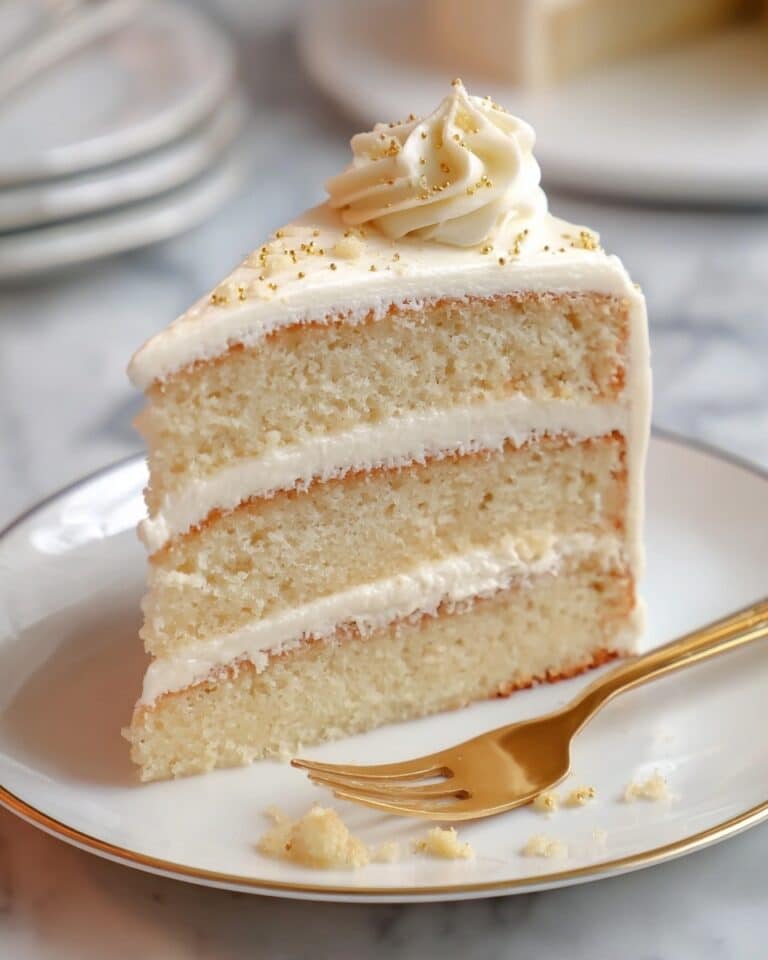 White Almond Wedding Cake Recipe