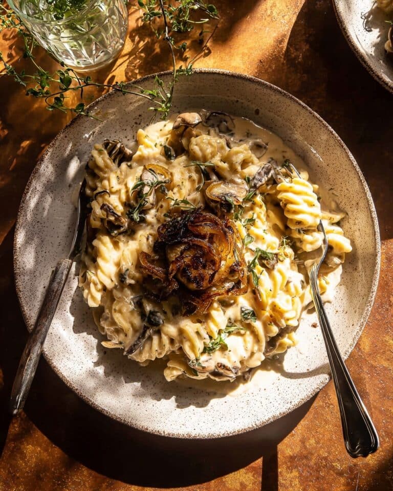 French Onion Chicken Orzo Casserole Recipe