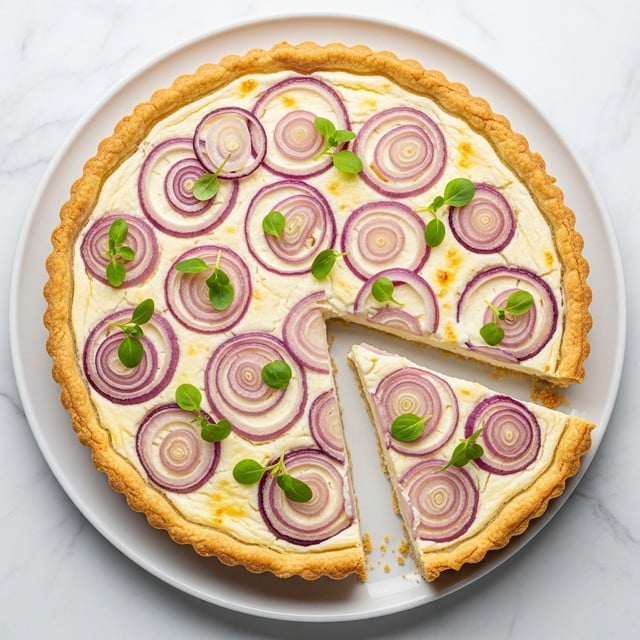 Onion Cottage Cheese Tart Recipe