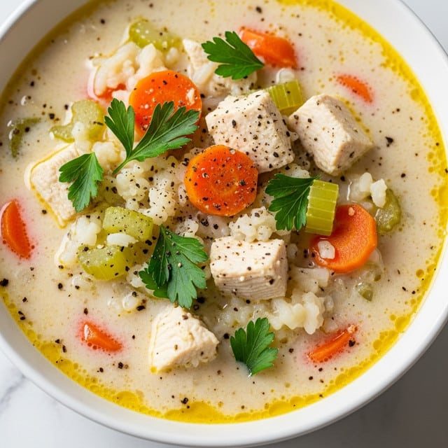 Creamy Chicken and Rice Soup Recipe