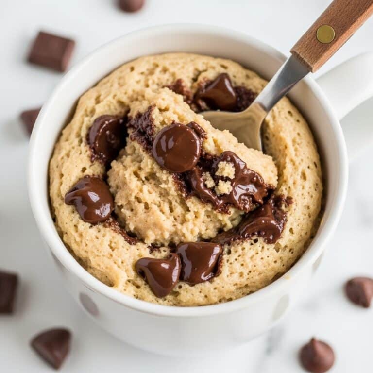 Peanut Butter Chocolate Chip Mug Cake Recipe