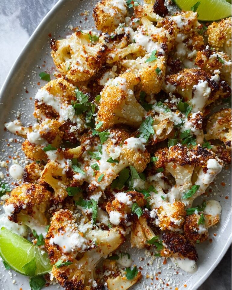 Mexican Street Style Grilled Cauliflower Recipe
