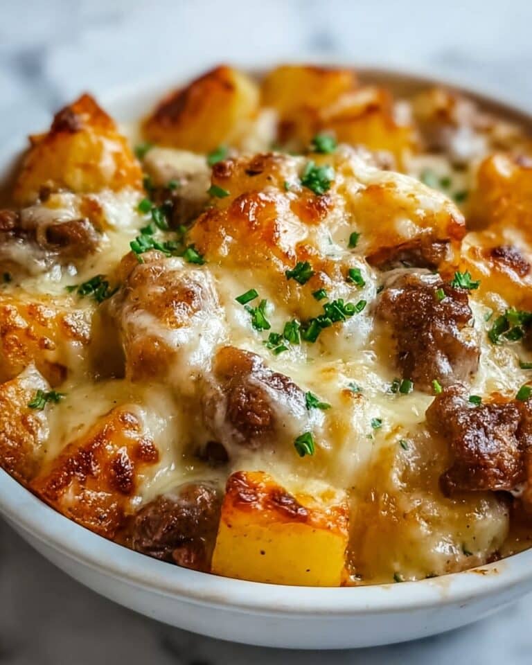 Slow Cooker Steak and Cheddar Potato Casserole Recipe