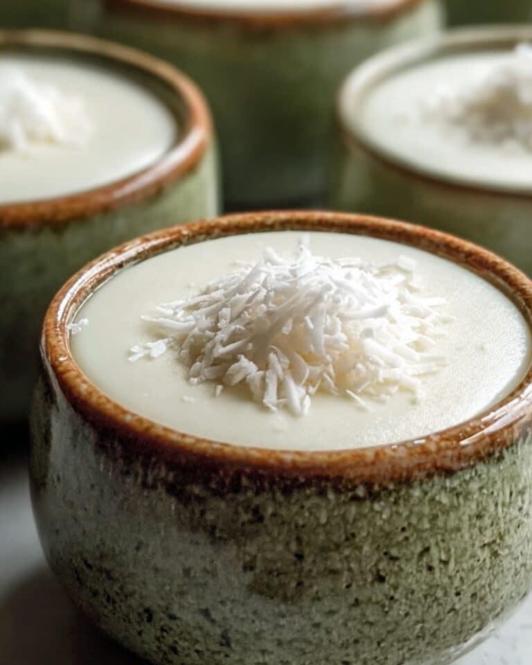 Thai Coconut Pandan Custard Recipe