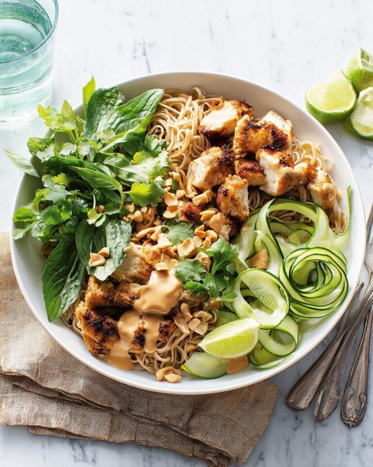Satay Chicken Noodles Recipe