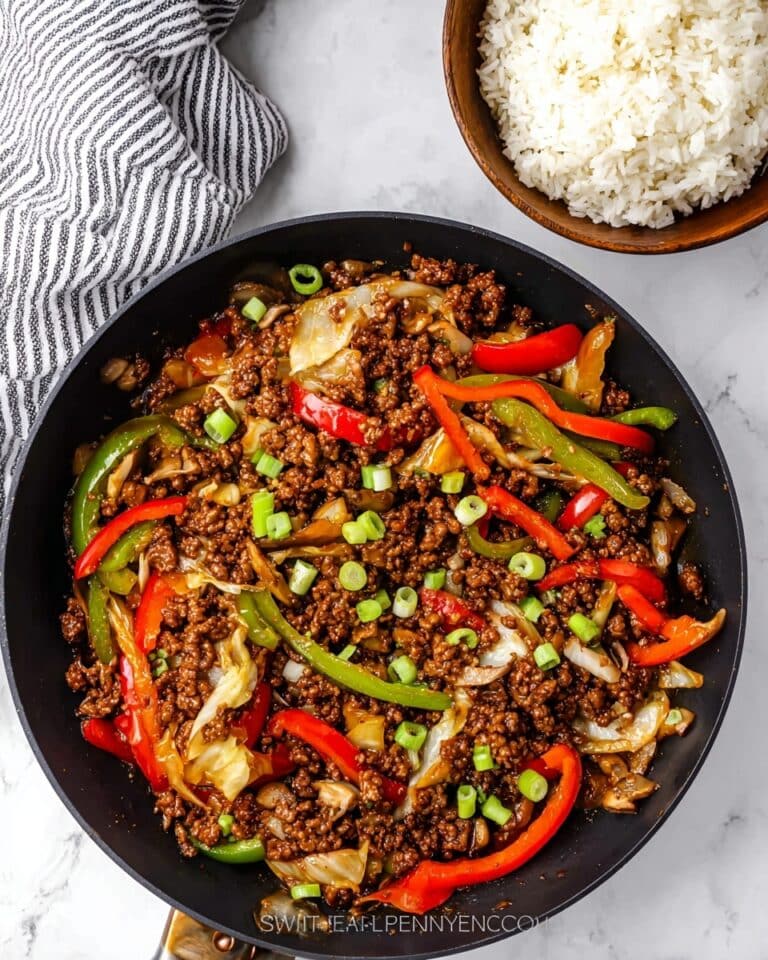 Ground Beef Stir Fry with Vegetables and Hoisin Sauce Recipe