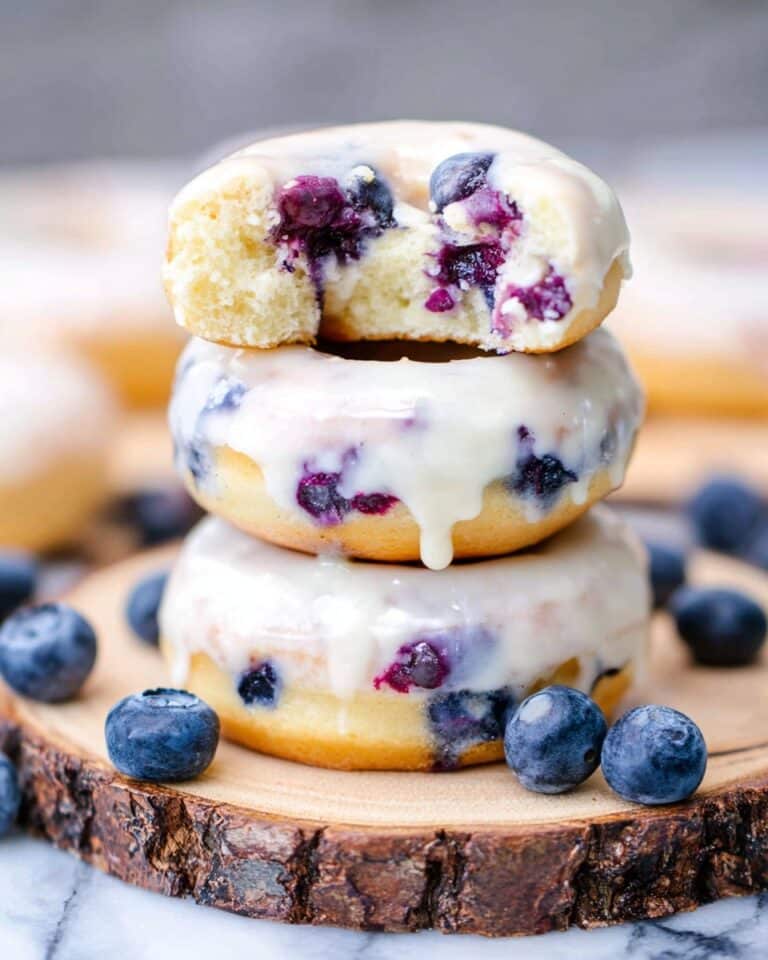 Delectable Glazed Blueberry Donuts Recipe